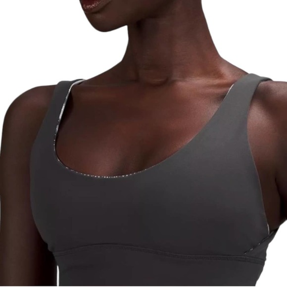 Lululemon Align Silver Metallic Sports Bra Size 2 - Picture 3 of 9